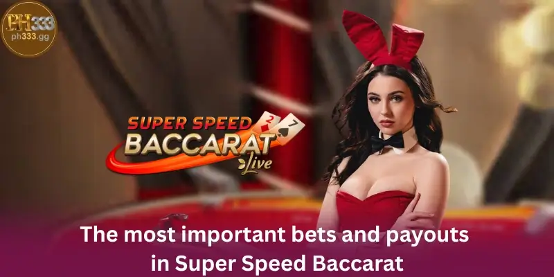 The most important bets and payouts in Super Speed Baccarat